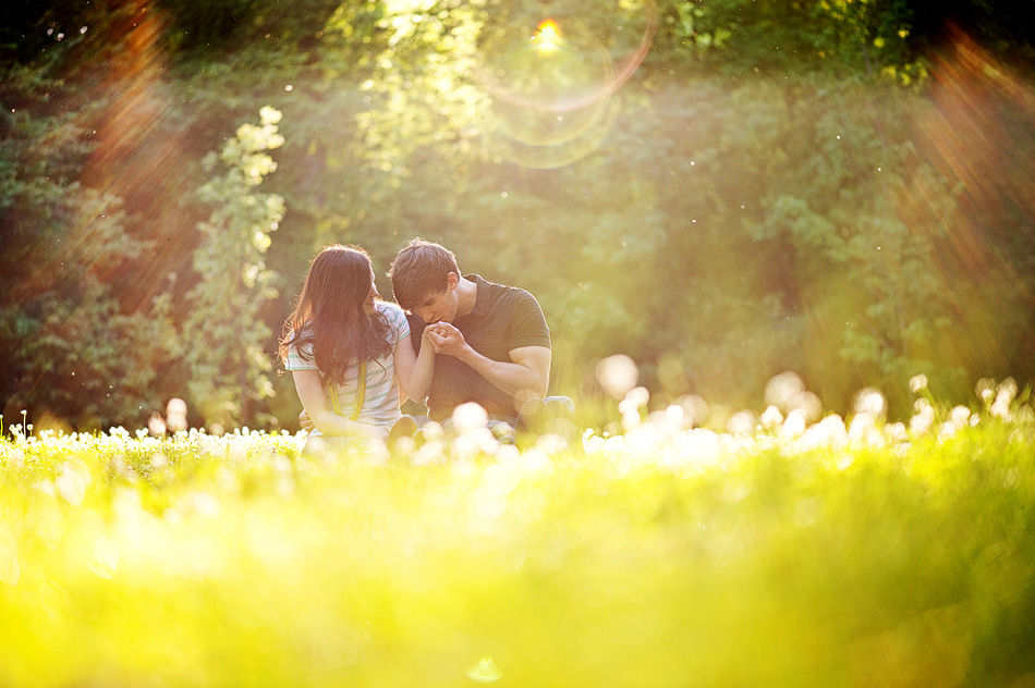 memphis wedding photographer, amydale photography, engagement session with a dog