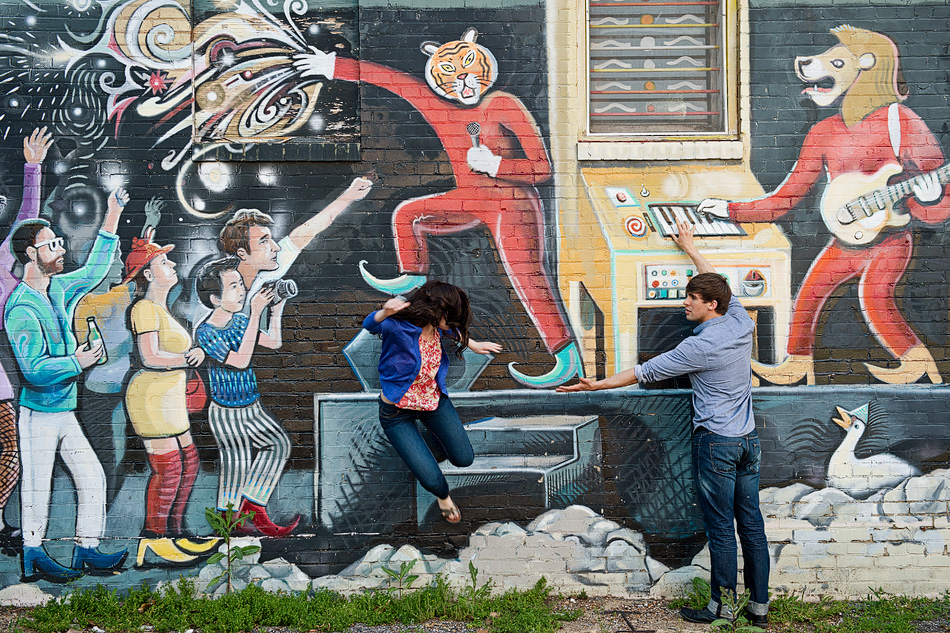 memphis wedding photographer, amydale photography, engagement session with a dog